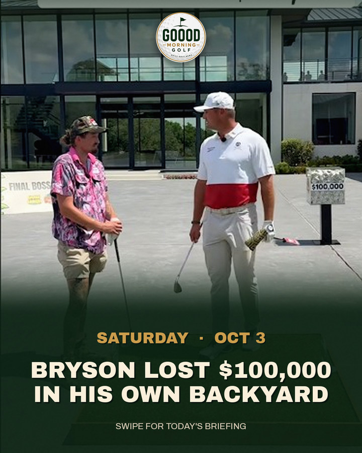 This morning's Instagram cover: Bryson lost $100,000 in his own backyard