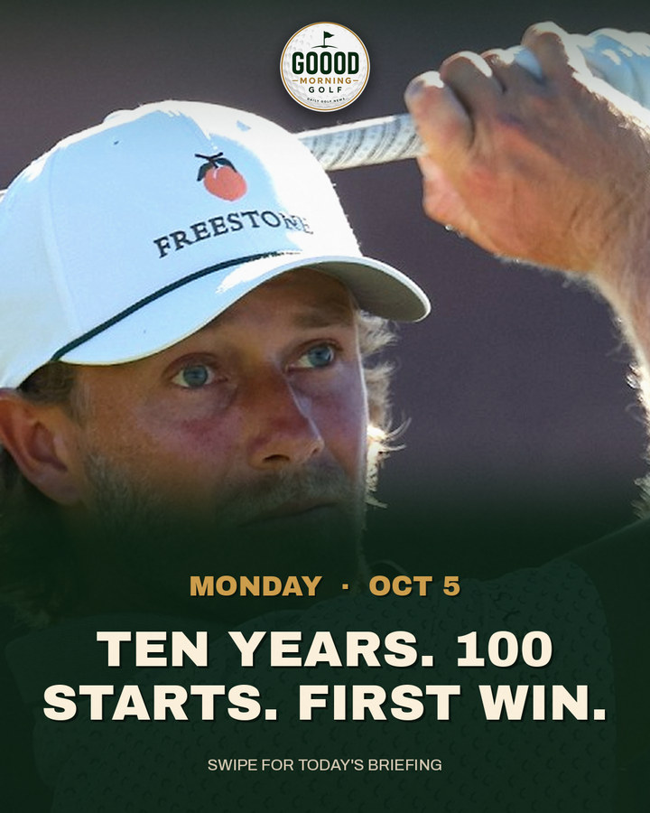 This morning's Instagram cover: Ten years. 100 starts. First win.