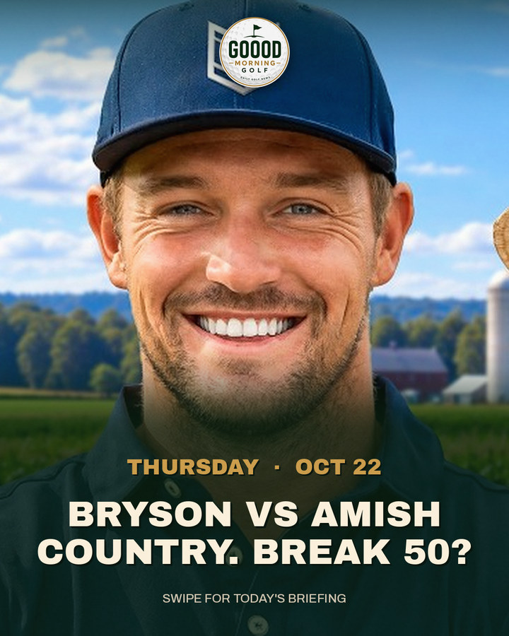 This morning's Instagram cover: Bryson vs Amish country. Break 50?